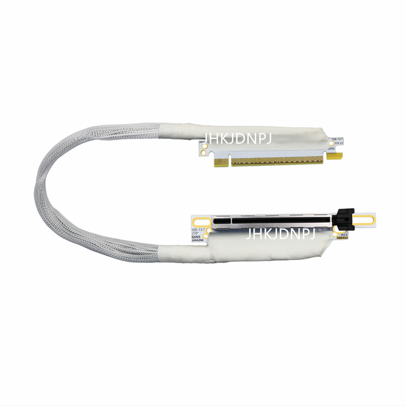270 Graus PCI-E 5.0 16X Placa Gráfica GEN5 GPU Riser Cabo De Extensão 0.6M 0.8M Para Servidor RTX5090 RX9070XT L40S H100