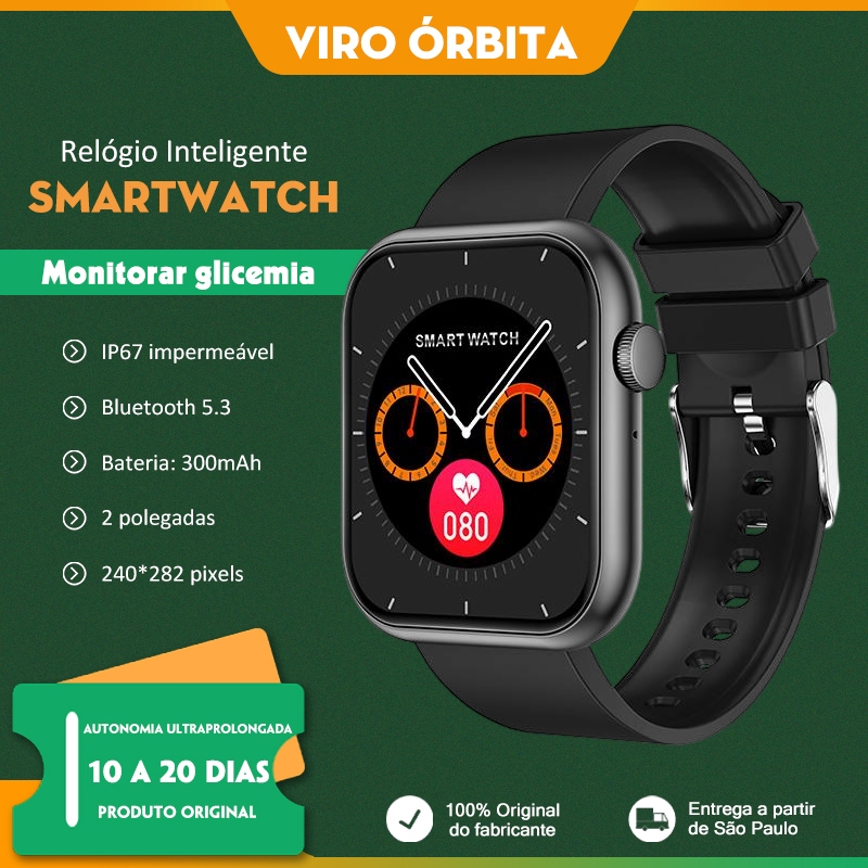 Smartwatch QX7 Pro Relógio Inteligente Botões Físicos​ Resistência a Respingos Diários​ 22mm