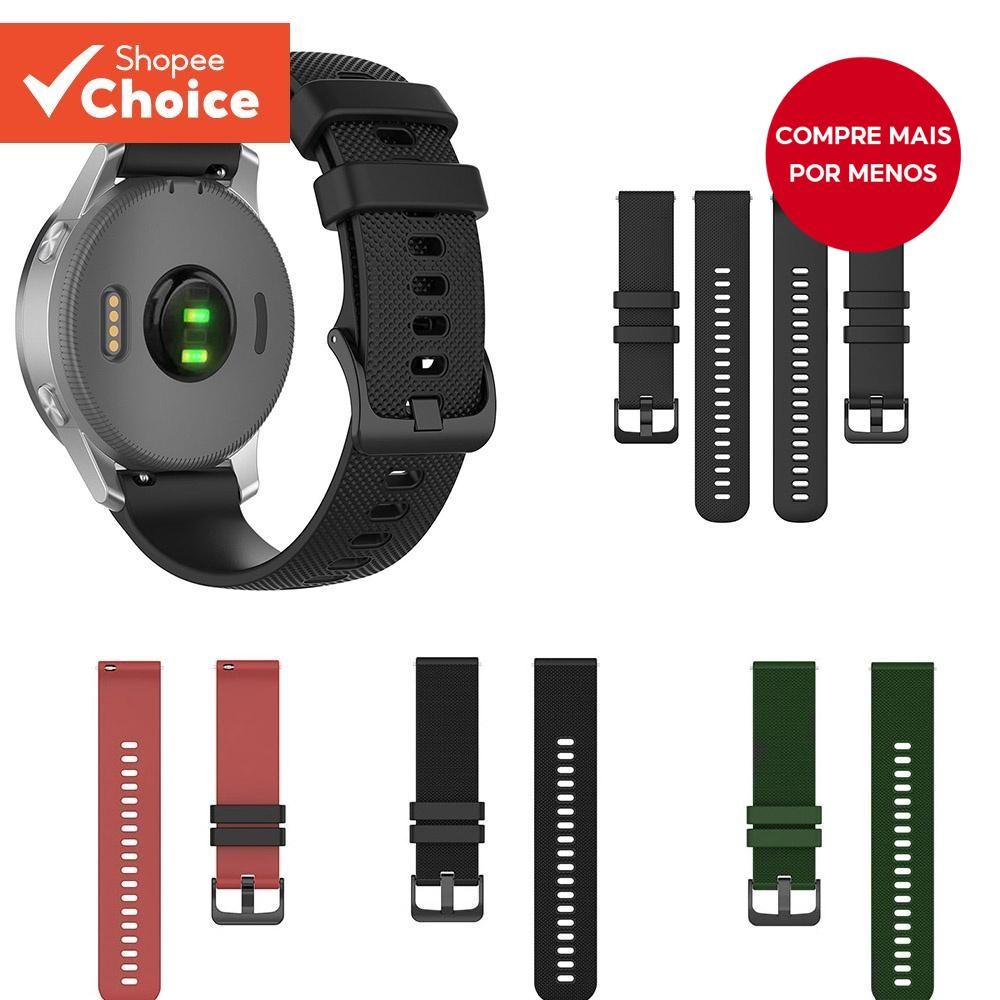 Faixa Universal Para Smartwatch 2025 , 20/22mm , Pulseira De Liberação Rápida Garmin Samsung Amazfit E Muito Mais , Aces
