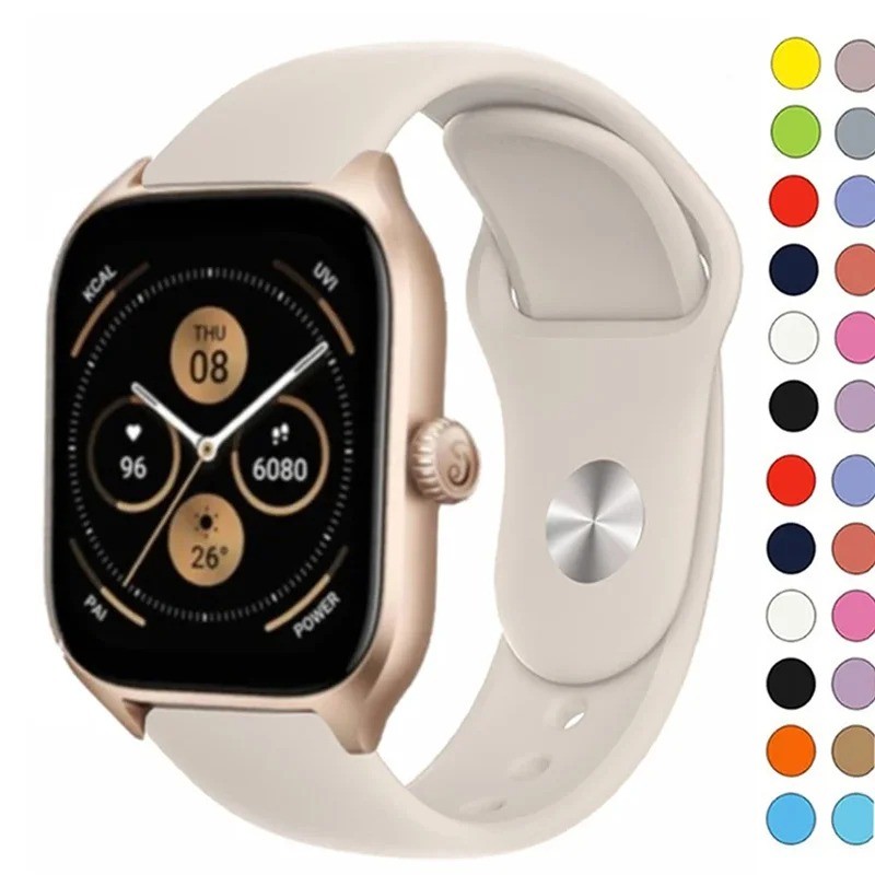 Pulseira de Silicone 20MM 22MM para Relógio smartwatch