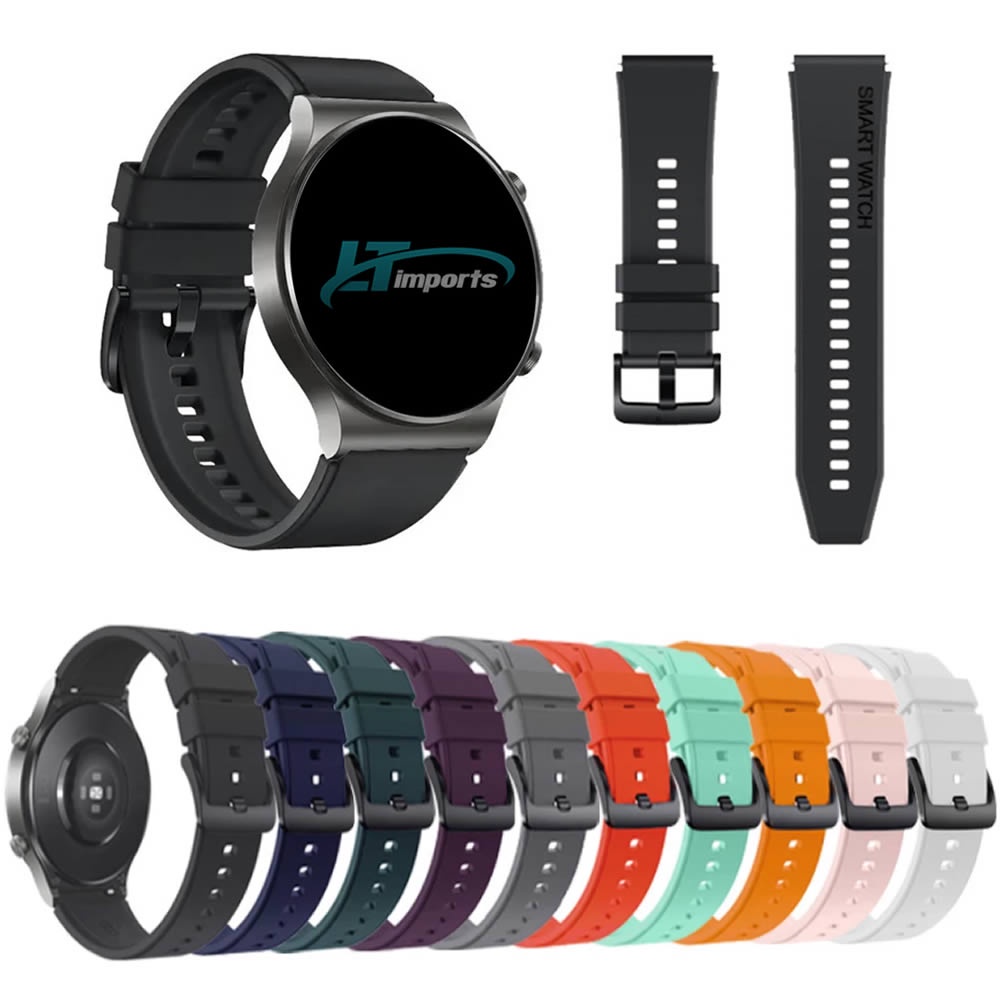 Pulseira 22mm Smartwatch compativel com Huawei Watch GT 2 46mm - Galaxy Watch 3 45mm - Galaxy Watch 46mm - Gear S3 Frontier - Amazfit GTR 4