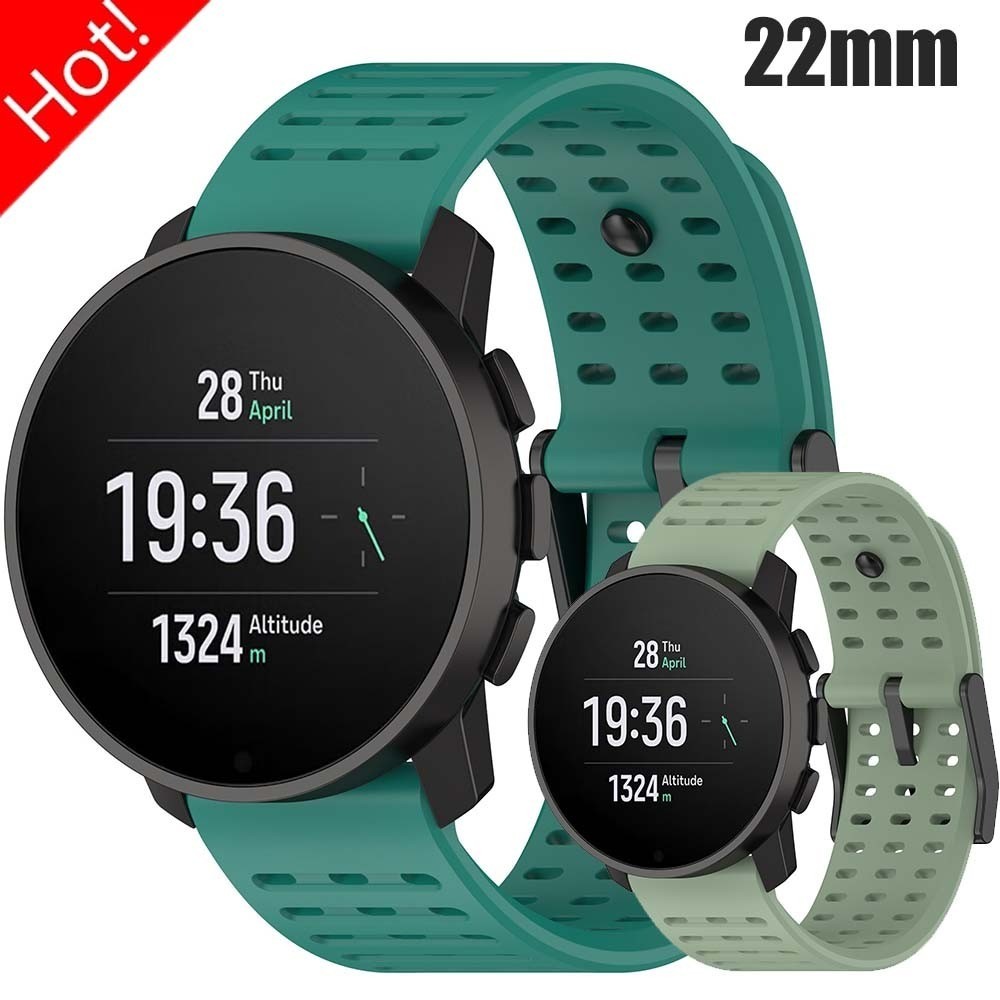 Pulseira De Silicone De 22mm Para Suunto Race/9 peak pro Esportiva Redmi Watch 5 Active 5 lite Smartwatch Acessórios