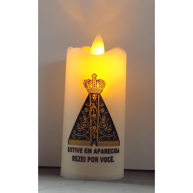 Vela Mágica Led Eletrônica Chama Viva Decoração Linda