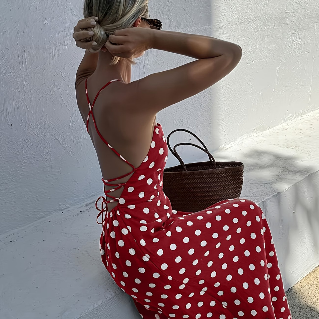 Oferta especial: Vestido feminino elegante com decote em V e alças, com estampa digital 3D europeia e americana, ideal p