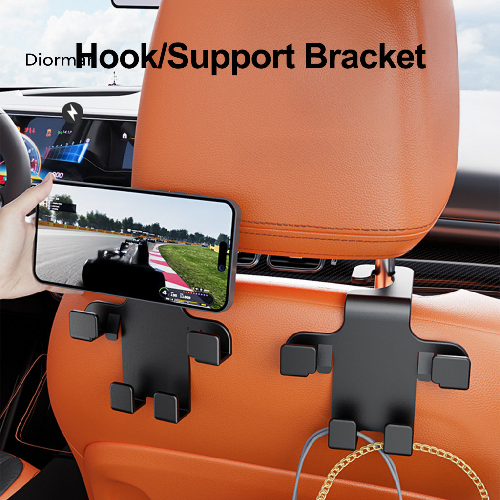 Car Headrest Hooks No Damage Seat Back for – Durable Multifunctional Auto Organizer Strong Hanging for Bags Groceries