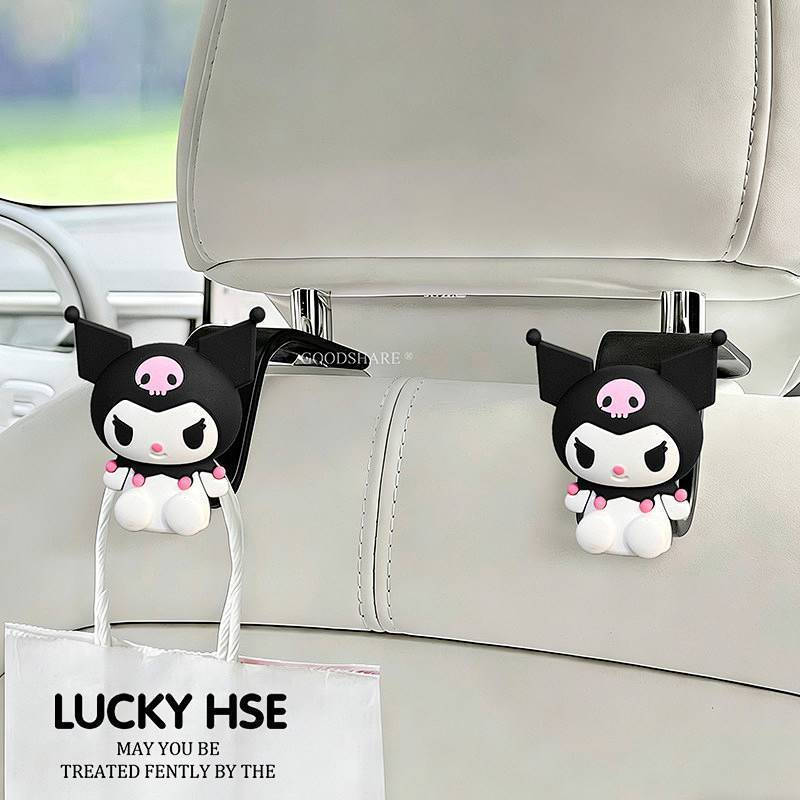 Car Back Multifunctional Hook Cartoon Clow M Car Seat Back Hook Umbrella Milk Tea Bag Hanging Hook XXBy