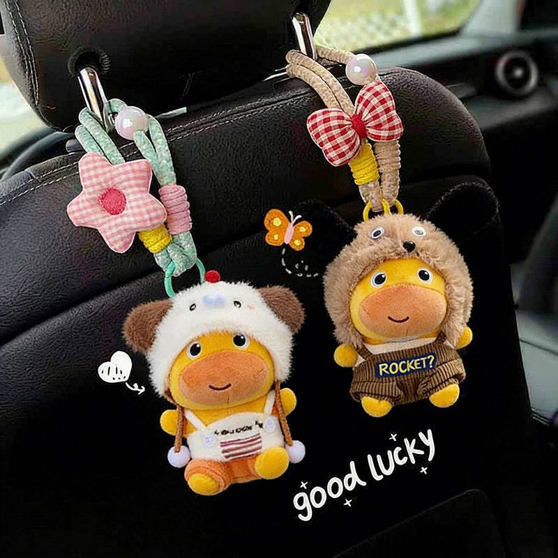 Car Interior Decoration Chair Back Storage Rear Storage Hook Multifunctional Cartoon Cute Capyrus Car Hook hAjK