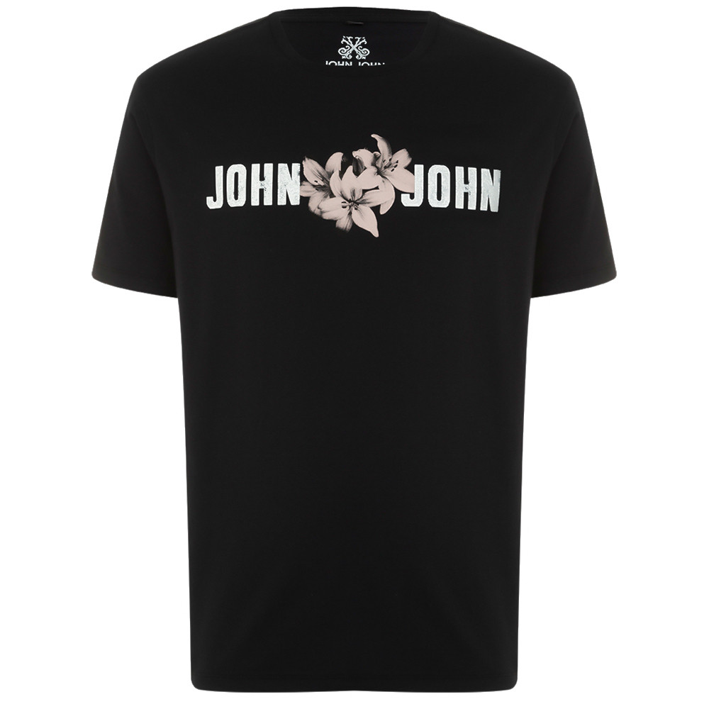 Camiseta John John Regular Lilies In24 Preto Masculino