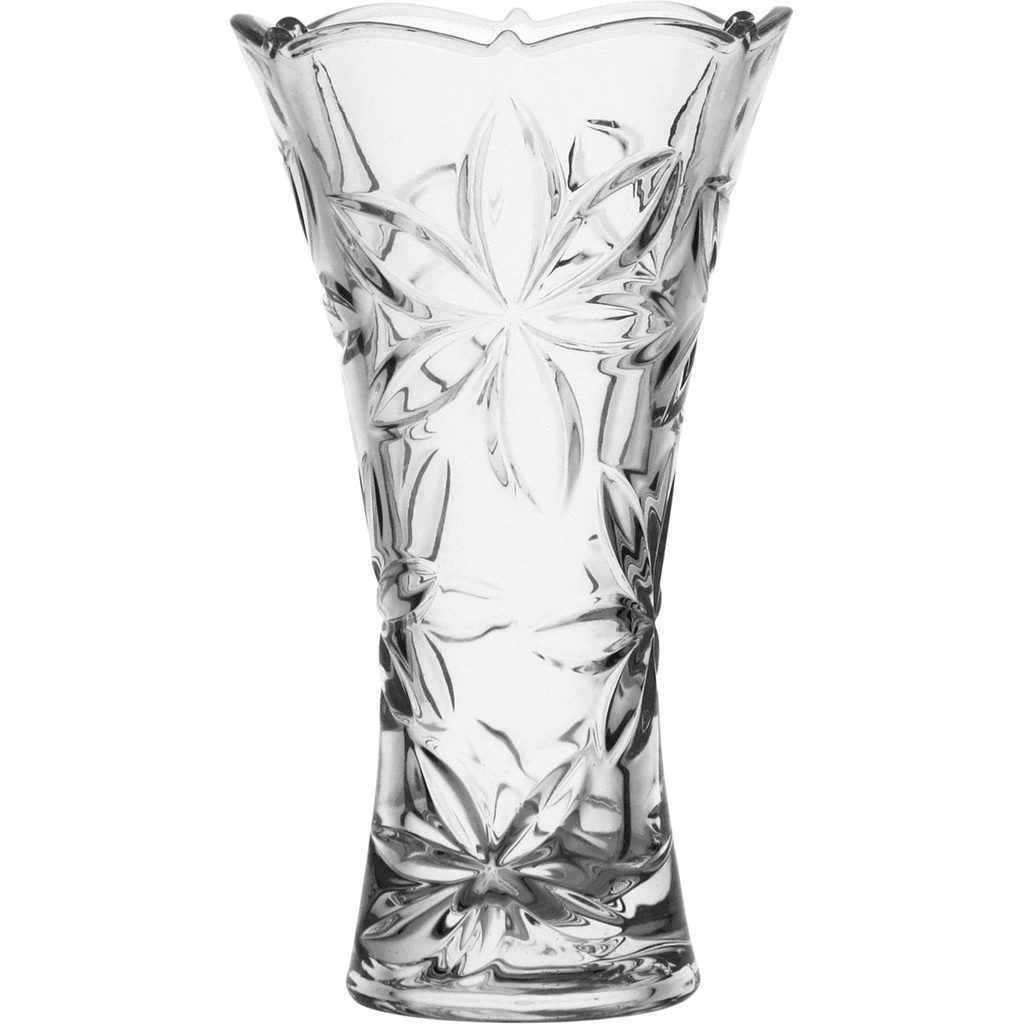 Vaso Decorativo Enfeite Casa 23x13x13cm Vidro Transparente Lilie Planta Flores Suculenta Sala