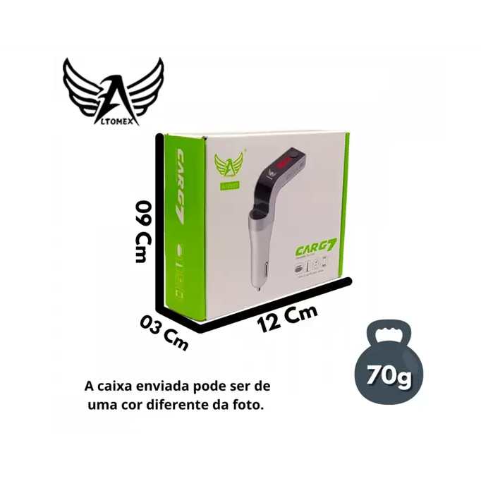 Carregador de Carro CARG7 - Car Wireless altomex