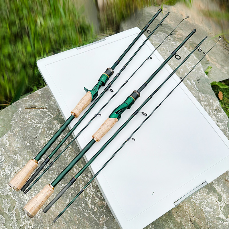 Vara De Pesca Ultraleve Para Viagem , Carbono , 6 Seções , 2.1M , 2.4M , ML , Potência , 39-45cm , Comprimento Próximo ,
