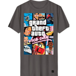Camiseta Masculina Jogo De Video Game Vice City 100% Algodão