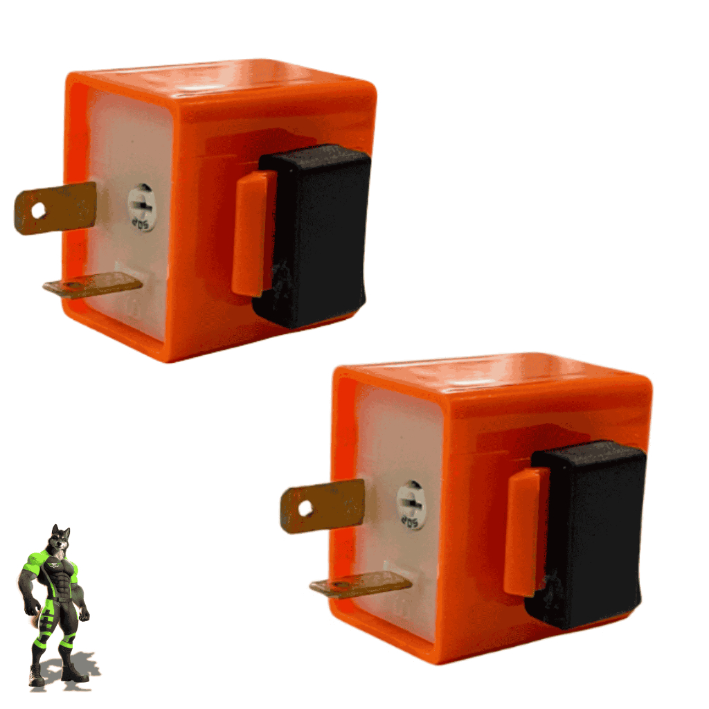 2 UNIDADES DE RELÉ DE PISCA 12V COM REGULADOR UNIVERSAL PARA MOTOS