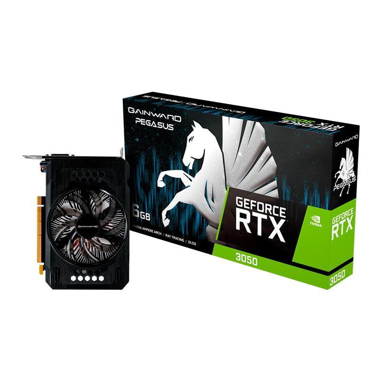 Placa de Video Gainward GeForce RTX 3050 Pegasus, 6GB, GDDR6, 96-bit, NE63050018JE-1072E-NAC