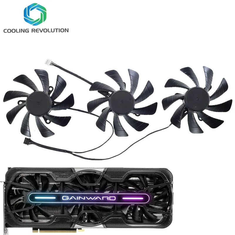 87MM TH9215B2H-PFB01 DC12V 0.45A Ventilador De Placa Gráfica De 4 Pinos Para GAINWARD GeForce RTX 3090 3080 3070 Fantasm