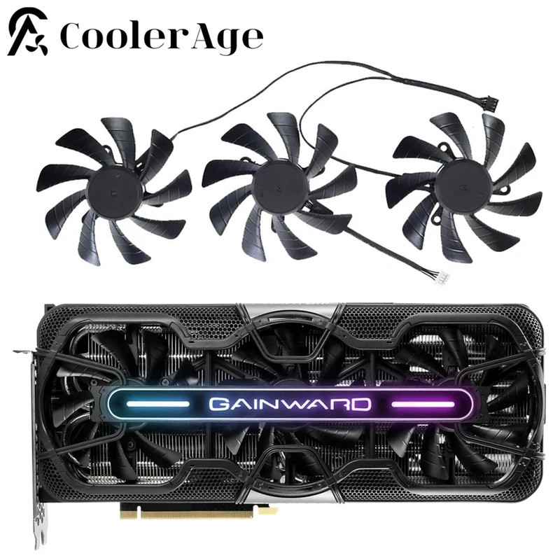 Para Gainward GeForce TH9215B2H-PFB02 RTX 3090 3080 3070 Ventilador De Placa De Vídeo Fantasma 85MM T128010ventilador GP
