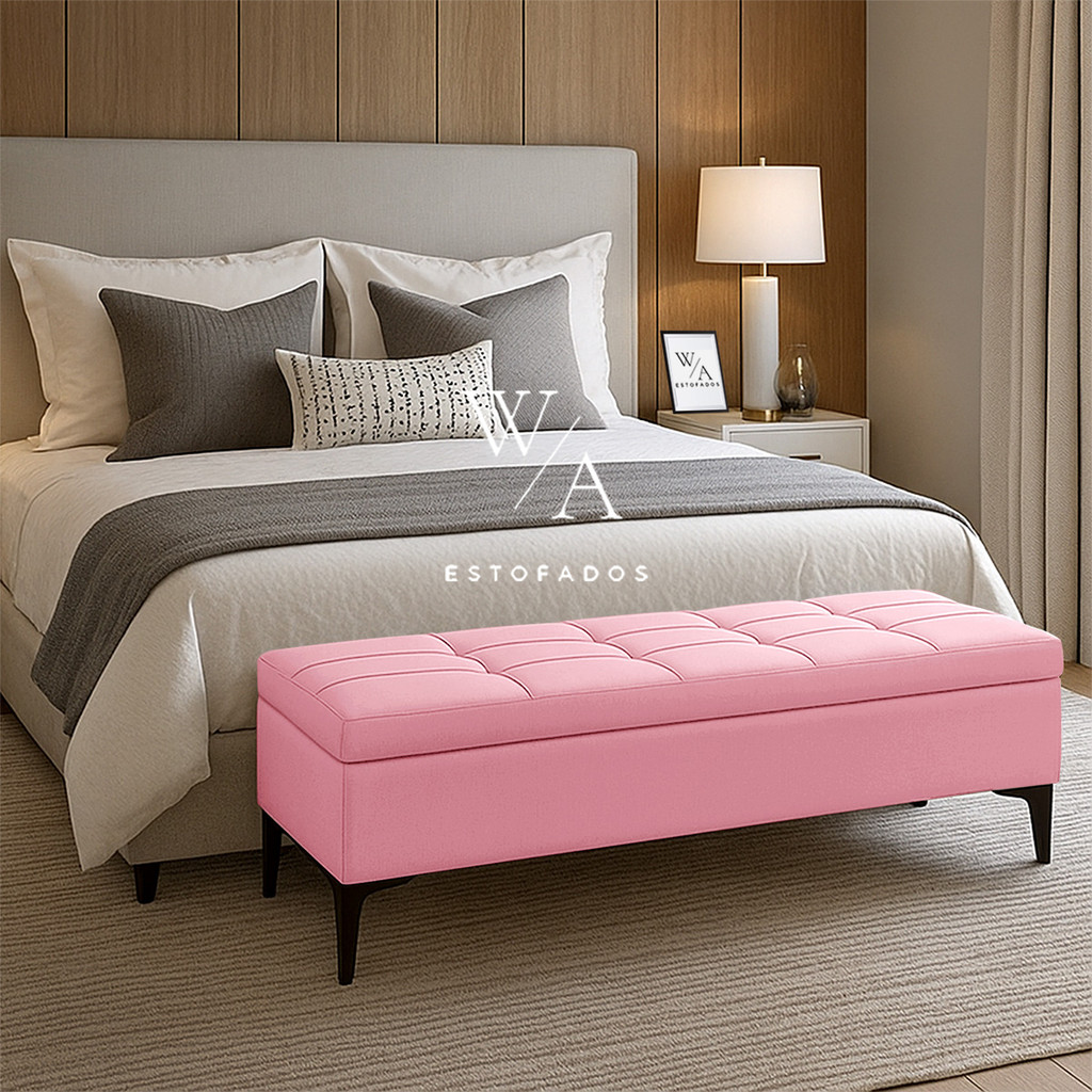 Puff Baú Real - Elegância, Conforto e Espaço Extra!