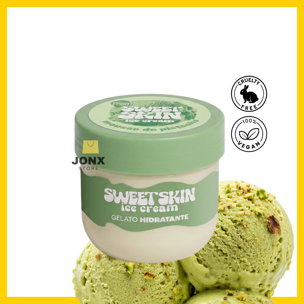 Creme Hidratante Dailus Sweet Skin Ice Cream Cheirinho De Sorvete Pistache Hidrata Pele Perfuma