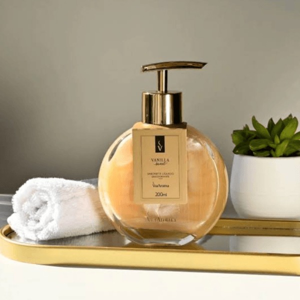 Sabonete Líquido Via Aroma Vanilla Sweet 200ml | Perfuma e Hidrata as Mãos
