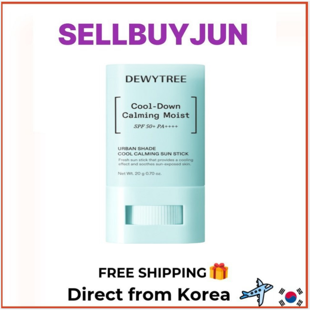 [DEWYTREE] Urban Shade Cool Calmante Sun Stick 20g | Cuidados Solares Refrescantes Diários
