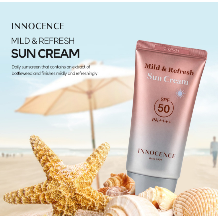 [1 + 1] Nadri Inocence Creme Solar Suave E Refrescante Fps 50 + PA + 50ml Proteção UV Diária Protetor Calmante Kbeauty
