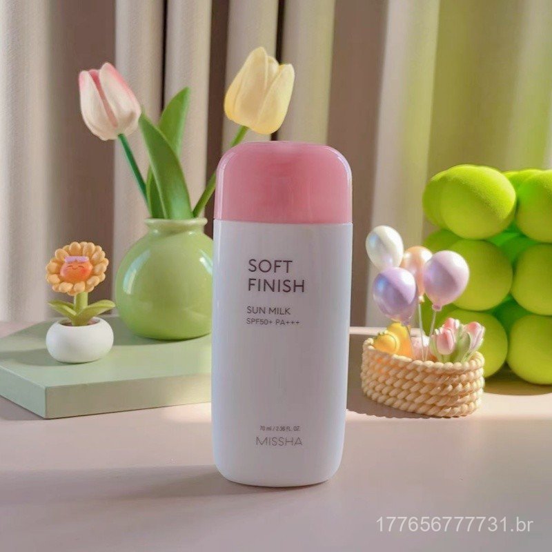 Protetor Solar Missha Beach à Prova d'Água SPF50, Alta Fórmula, Reparador, Refrescante, Excelente Hidratação e Proteção,