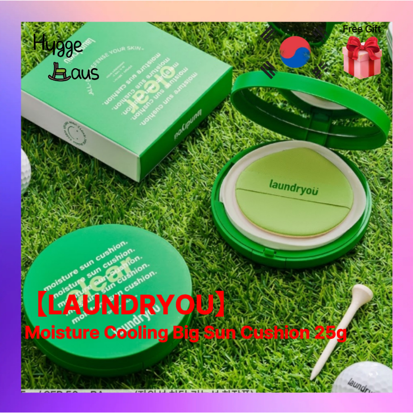 【LAUNDRYOU】 Moisture Cooling Big Sun Cushion 25g SPF50+ PA++++ Protetor Solar Refrescante