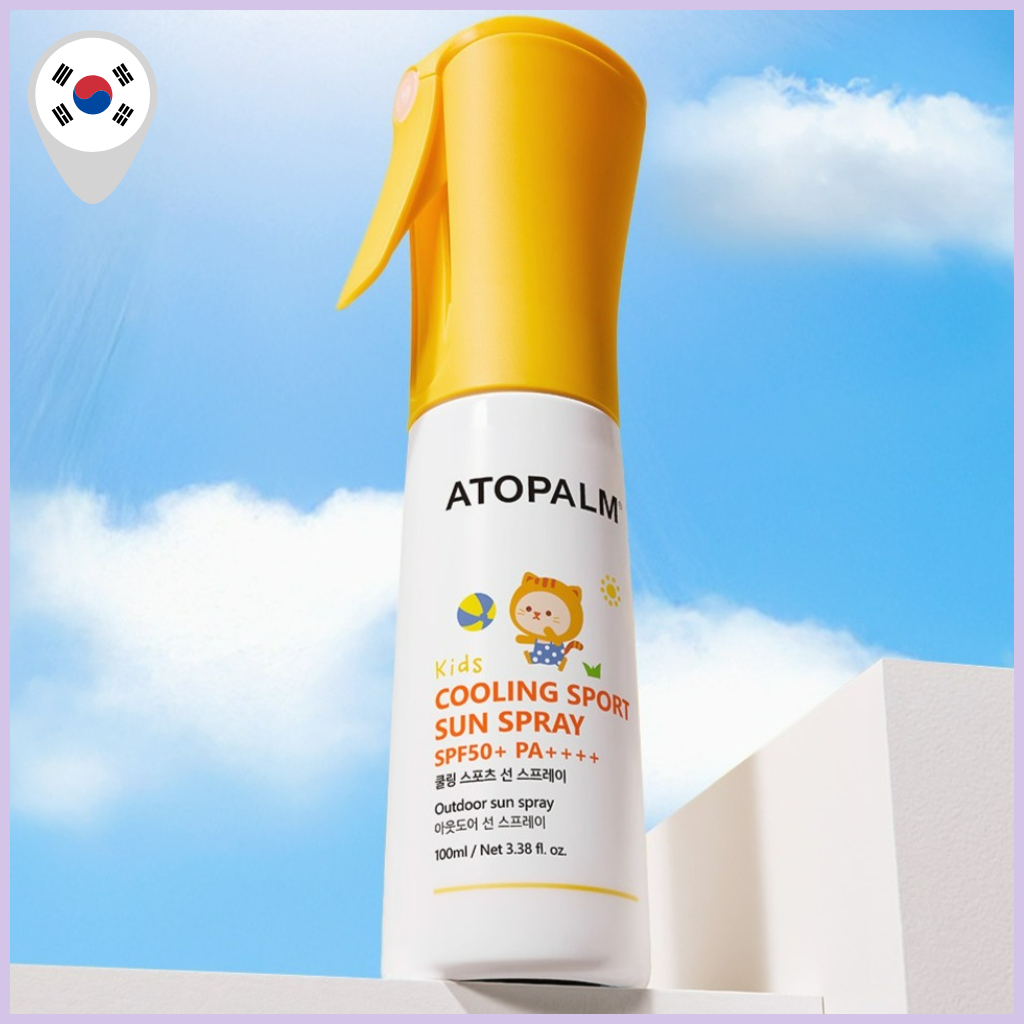 [ATOPALM] Spray Solar Esportivo Refrescante Infantil Fps50 + PA + 100ml-Proteção Suave E Para Atividades Ao Ar Livre Inf