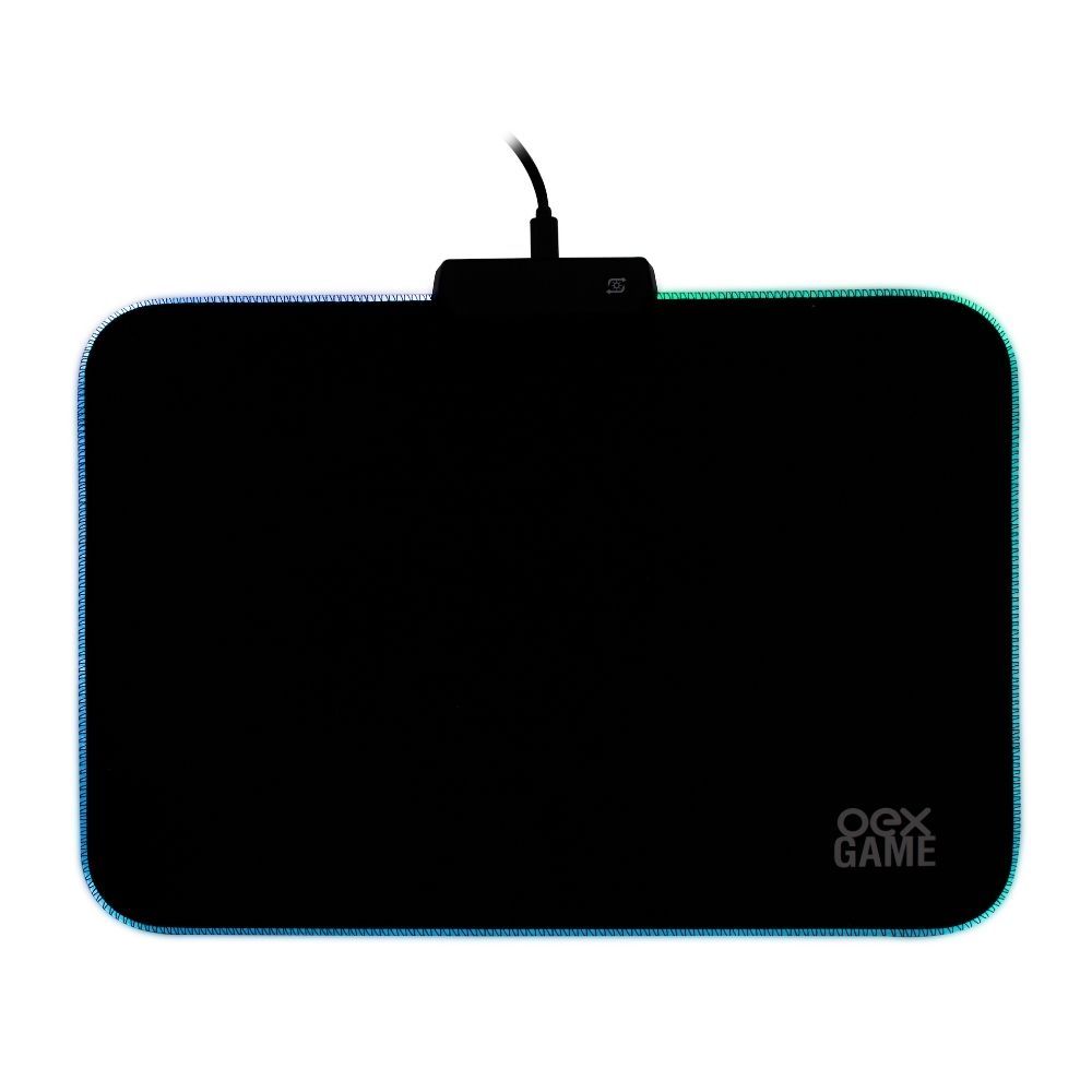 Mousepad Gamer Com Led Glow Mp310 Speed Pequeno 35x25cm Base Antiderrapante Original Premium