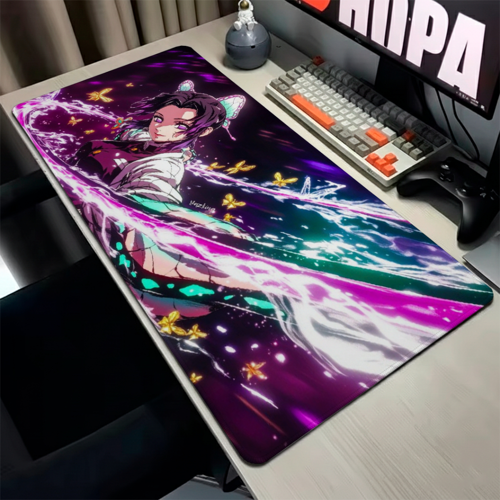 MousePad Speed Gamer Confortavel Com Bordas Costuradas E Base Antiderrapante Com Personalização De Anime Caçadores