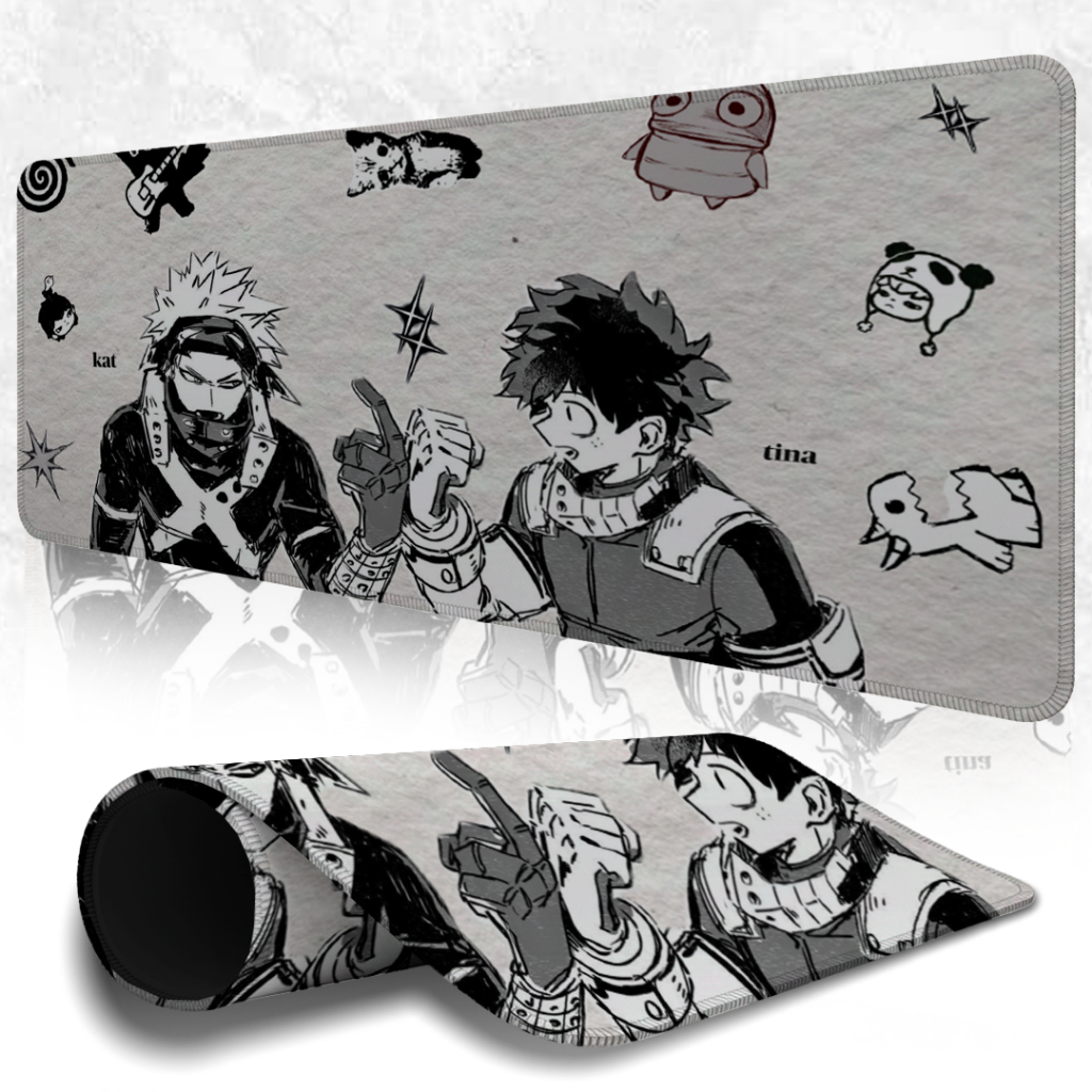 MousePad Gamer Speed Liso Confortavel Com Bordas Costurdas Base Antiderreapante Com Estampa De Anime Estiloso Detalhado
