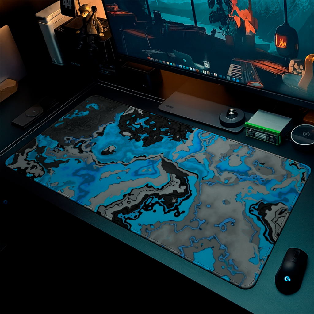 MousePad Gamer Speed Liso Confortavel Com Base Antiderrrapante E Bordas Costurdas Com Estampa ABS Estilosa E Detalhada