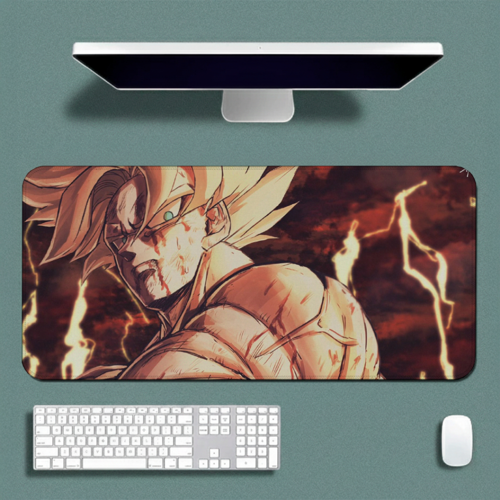 MousePad Speed Gamer Liso Confortavel Com Base Antiderrapante E Bordas Costuradas Com Estampa De Anime Mega Estilosa
