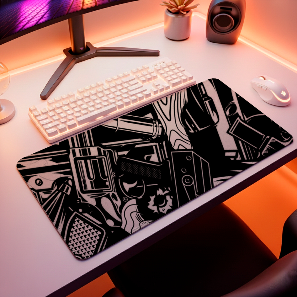 MousePad Gamer Speed Antiderrapante Gamer Confortavel E Macio Liso Sem Relevo E Base Antiderrapante Com Estampa De Vilão