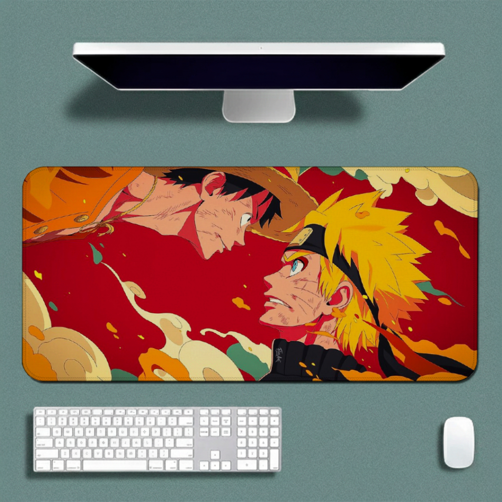MousePad Speed Gamer Liso Confortavel Com Base Antiderrapante E Bordas Costurdas Com Estampa De Anime Varios Tamanhos