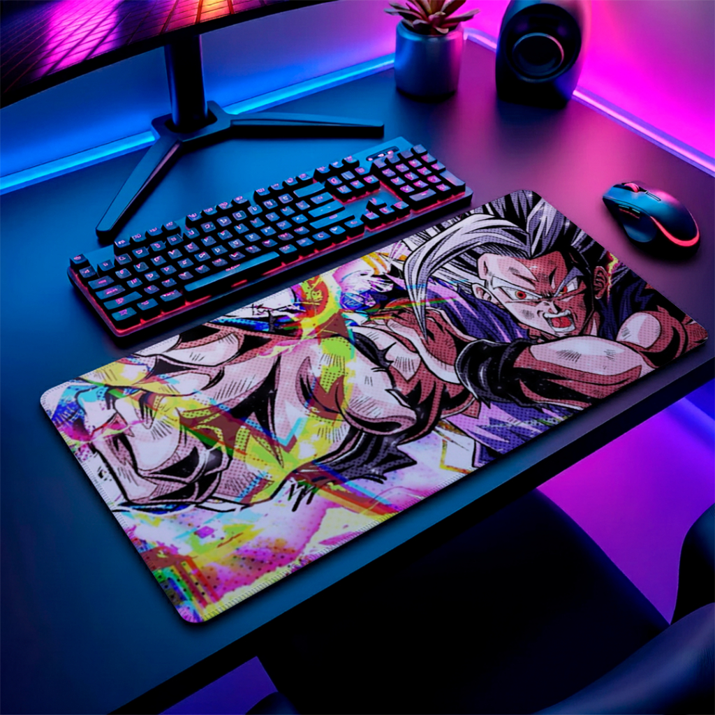 MousePad Speed Gamer Com Base Antiderrapante Liso Sem Relevos E Bordas Reforçadas Com Estampa De Anime 100% Exclusiva