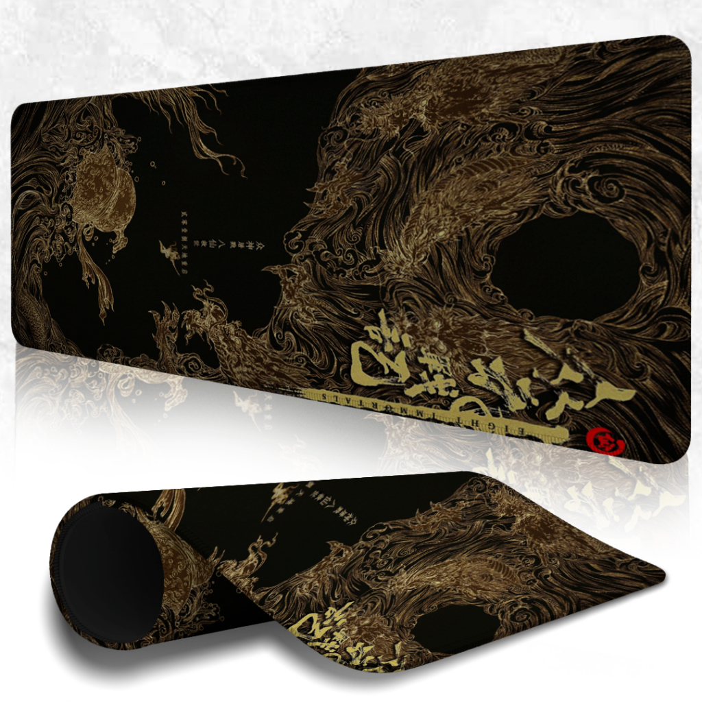 MousePad Speed Gamer Com Base Antiderrapante E Bordas Reforçadas Com Perssonalização Profissional Golden Portal