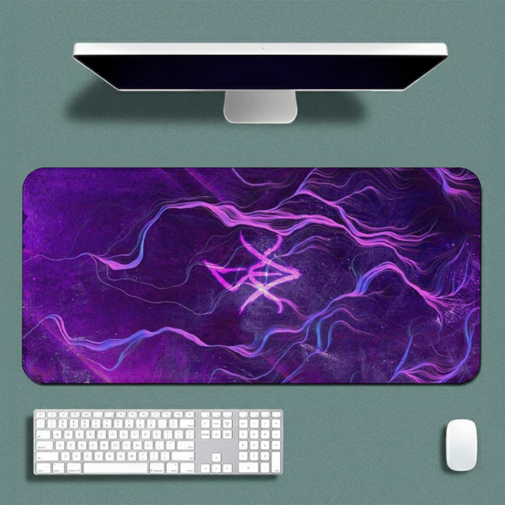 MousePad Speed Gamer Liso Sem Relevos Com Bordas Reforçadas E Base Antiderrapante Com Personalização Abstrata Premium