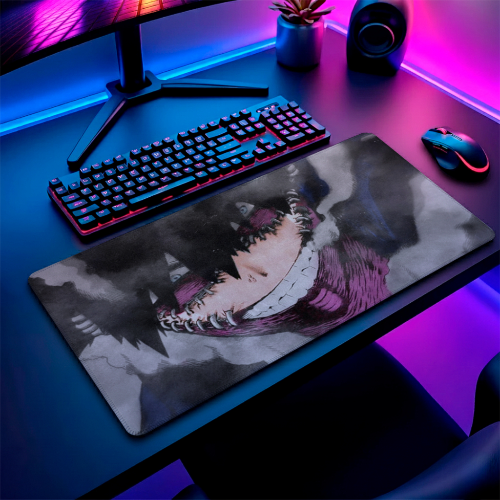 MousePad Speed Gamer Confortavel Com Base Antiderrapante E Bordas Reforçadas Com Estampa Profissional De Anime