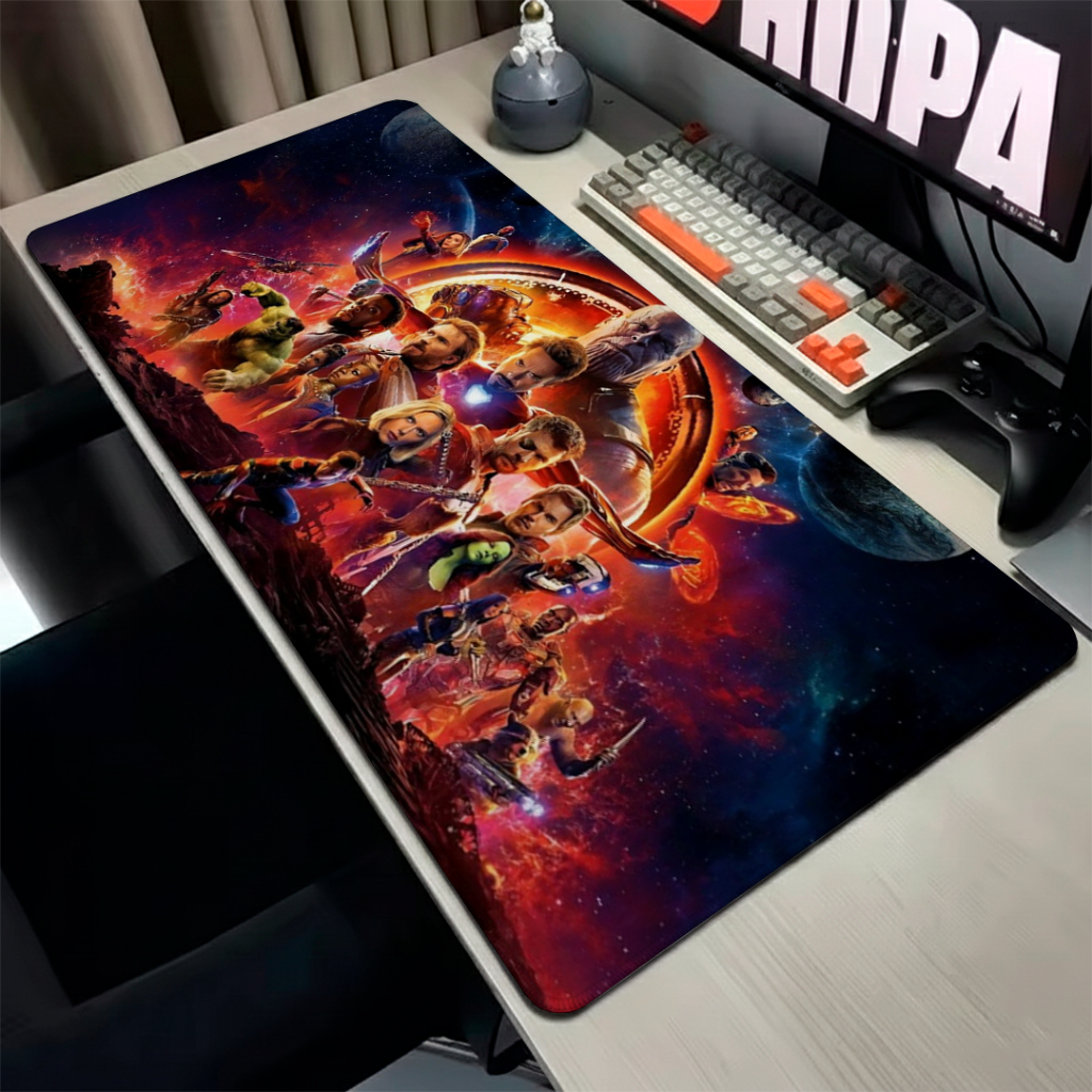MousePad Speed Gamer Com Base Antiderrapante E Bordas Reforçadas Liso Sem Relevos Com Personalização De Heroi