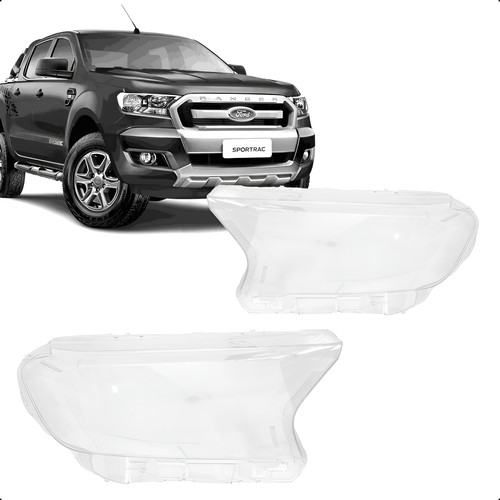 Lente Farol Ranger 2016 a 2023 Ford
