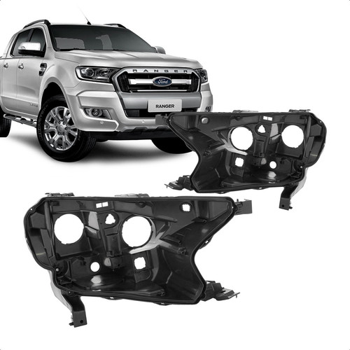 Carcaça Farol Ranger 2016 a 2023 Ford