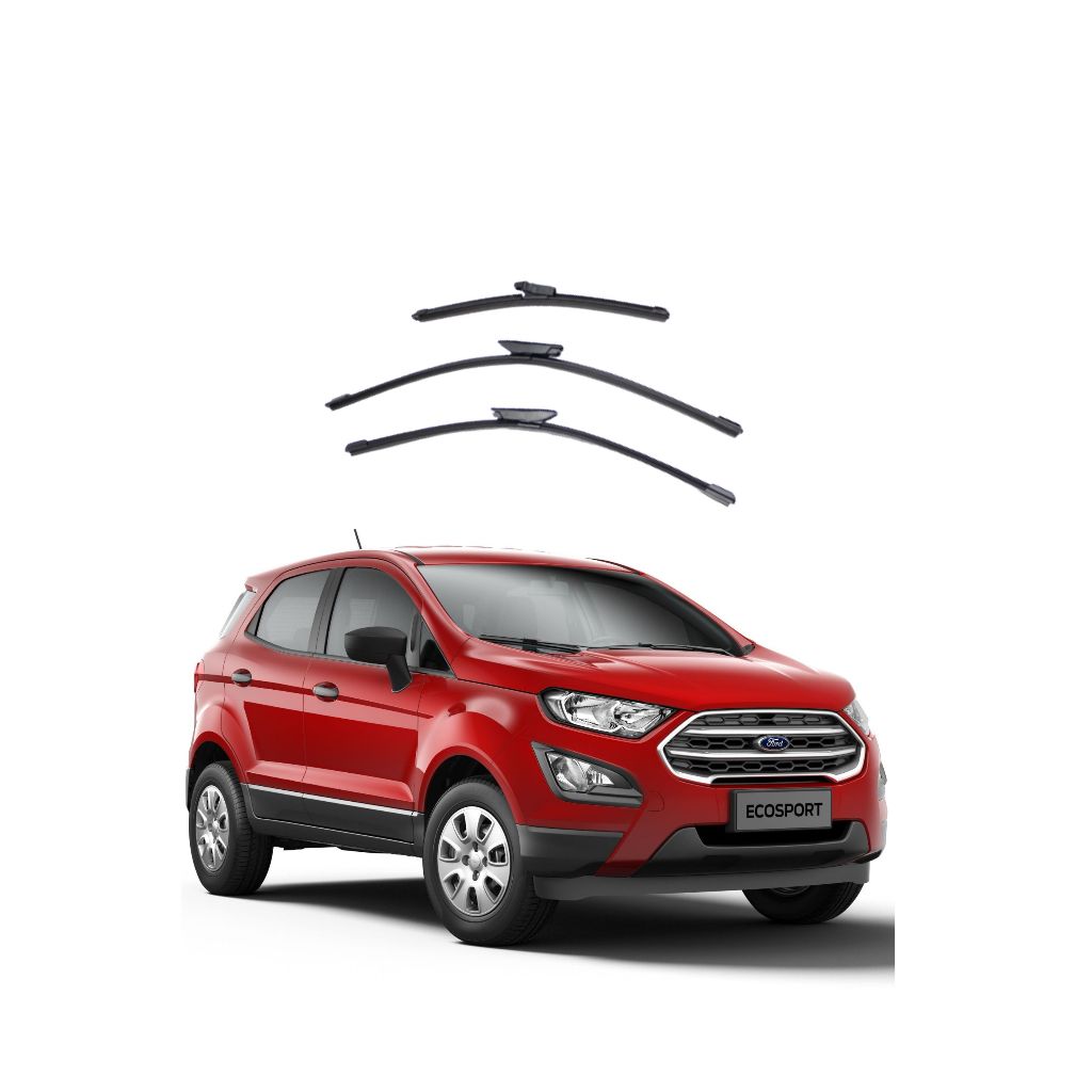 Kit Palheta Limpador Parabrisa Proteção Chuva Ford Ecosport 2018 à 2023