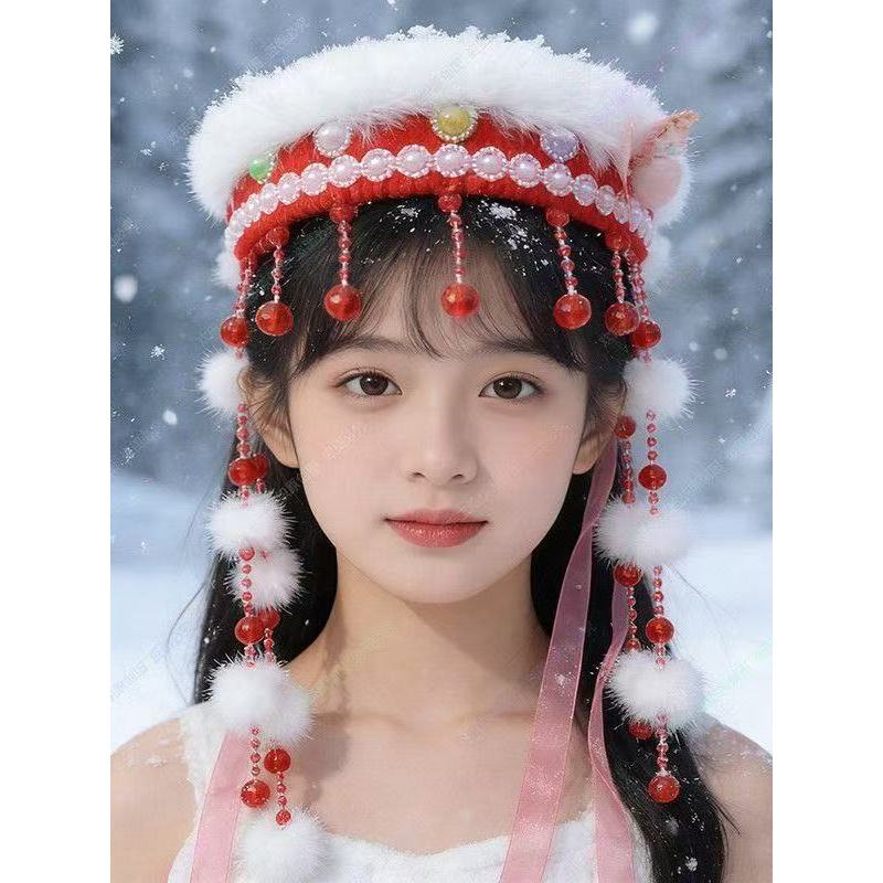 Produto acabado DIY Deluxe Edition Perfumado Concubina Tiara Mongol Headwear Performance Fotografia Crianças Tiara Artes