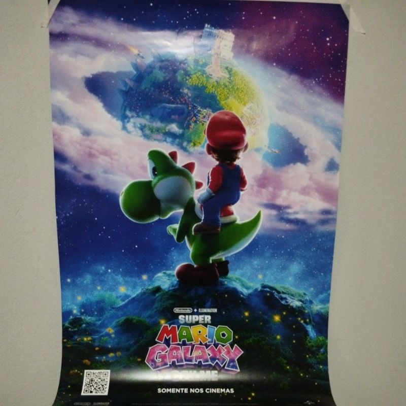 Poster do Filme Super Mario Galaxy - O Filme 64 x 94 - Modelo Cinema