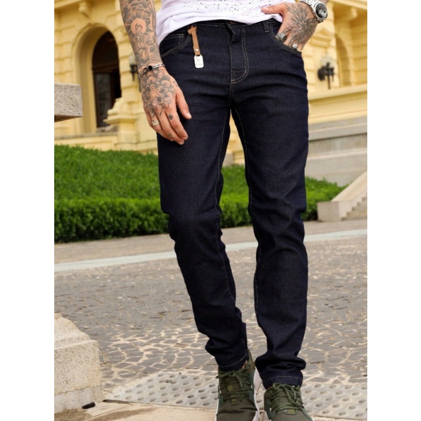 Calça Jeans Masculino Slim Fit Básico