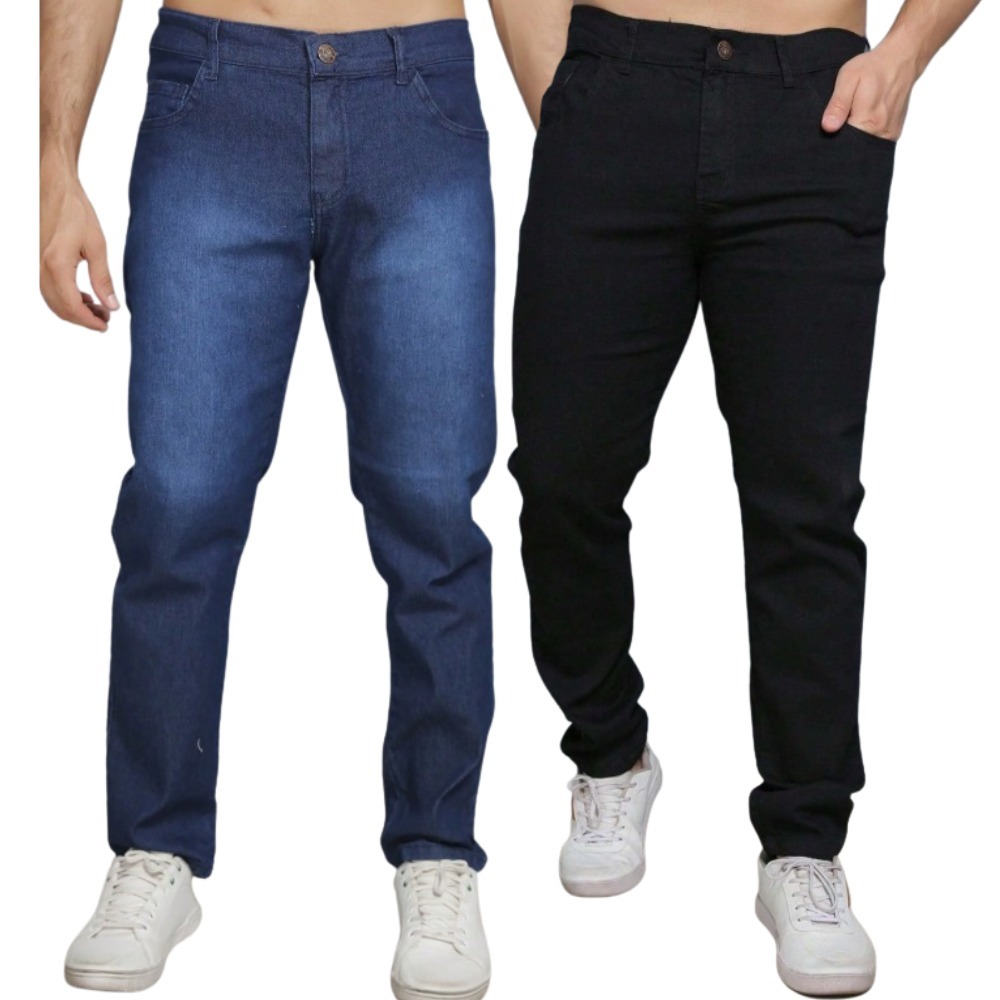 Kit Calças Jeans Masculinas Slim Fit – Conforto e Estilo