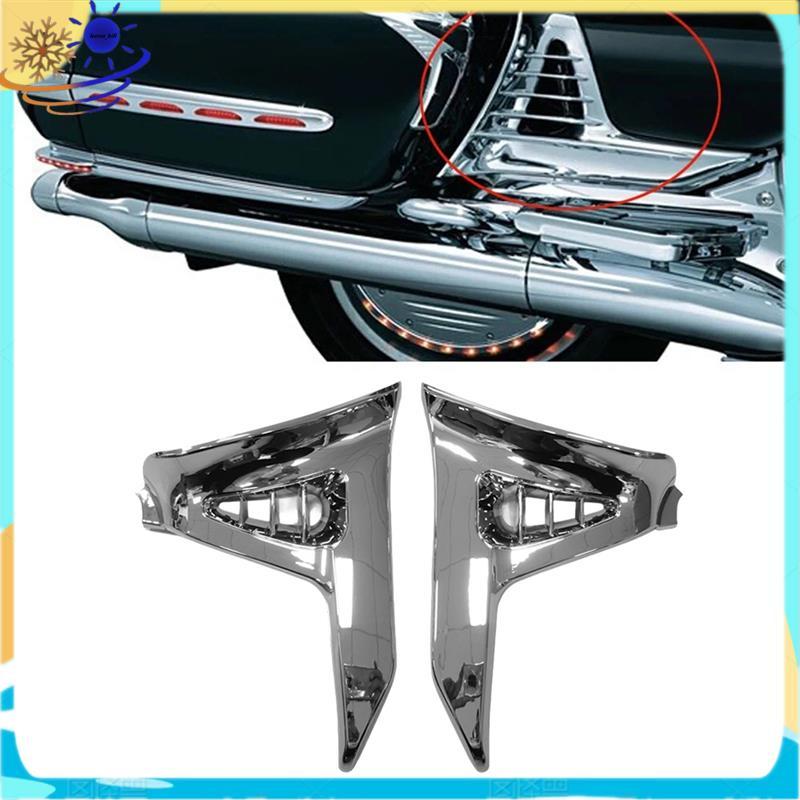 [Le's Shop] Caixa Protetora De Bateria Lateral De Carenagem Cromada , 1 Par Para Goldwing GL1800 2001-2010 , De Motocicl