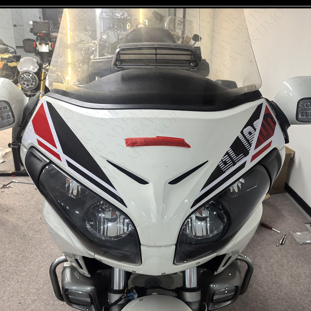 Para Honda Goldwing Asa De Ouro GL1800 GL 1800 F6B Tour Proteção Tanque Apertos Frente Carenagem Fender Adesivos Decalqu
