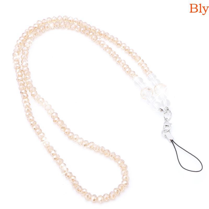 Bly Pearls Long Neck Strap Cordão Chaveiro Colar Para